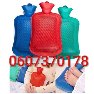 Hot Water Bottle Rubber Ribbed Hot Water - 2 Litre - (Bulk Pack x 3 Hot Water Bottles) (Brand New)