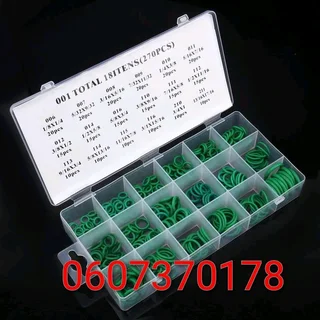 270 Pieces Car 18 Sizes Assortment Kit Air Conditioning HNBR Seal O-Ring Set (Brand New)