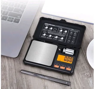 Savio Ultra Precision Digital Pocket Scale with Calibration Weight Back-Lit Display J346 (Brand New)