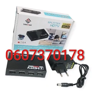 HDMI Splitter 1 Input to 4 Output - Tangka 4 Output 1 Input HDMI Splitter Box (Brand New)