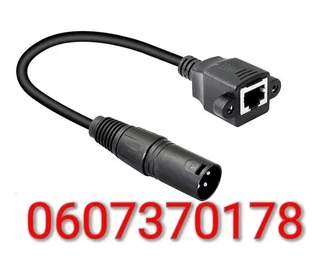 XLR 3 Pin Male to RJ45 Cable Adapter (Brand New)