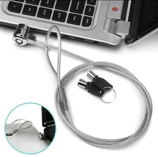 Notebook and Laptop Lock - 1.2m Lock - Anti-Theft Security lock with 2 Keys for Notebook PC Laptop