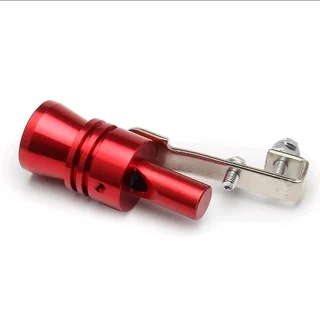 Exhaust Turbo Sound Attachment - Aluminum Turbo Sound Exhaust Muffler Pipe Whistler - Red Colour