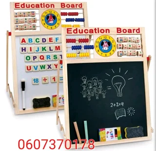 Educational Kids Board - Kids Educational Multi Functional Writing Board - Double-Sided (Brand New)