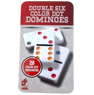 Double Six Color Dot Dominoes – Domino Boardgame in Case (Brand New) ⭐️⭐️⭐️⭐️⭐️