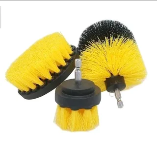 Drill Brush Set Attachment Kit Pack of 3 - All Purpose Power Scrubber - Drill Attachment (Brand New)