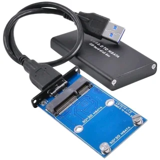 mSATA to USB Converter - USB 3.0 mSATA SSD Enclosure & SATA Hard Disk adapter (Brand New)