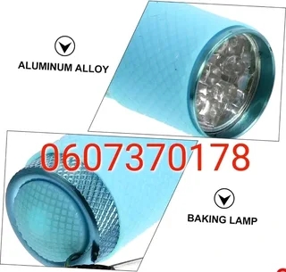 UV Flash Light Aluminum UV Ultraviolet 9 Led Torch (Blue) (Brand New)