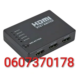 HDMI Switch - 5 in 1 HDMI Switch 1080P - 5 Inputs with Remote Control (Brand New) ⭐️⭐️⭐️⭐️⭐️