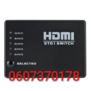 HDMI Switch - 5 in 1 HDMI Switch 1080P - 5 Inputs with Remote Control (Brand New) ⭐️⭐️⭐️⭐️⭐️