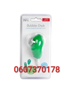 Nintendo Wii Nunchuck - Wii Nunchuck Controller Bubble Chuk for Wii - Green Colour (Brand New)