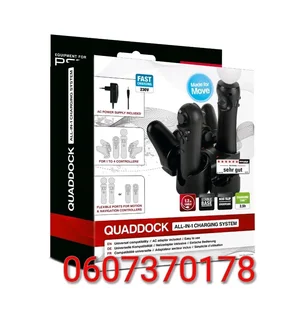 Ps3 Charging Dock 4 In 1 Dock For Ps Move And Ps3 Controllers - Quaddock All-in-1 Ps3 (brand New)