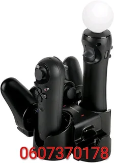 PS3 Charging Dock 4 in 1 Dock for PS Move and PS3 Controllers - QUADDOCK All-In-1 PS3 (Brand New)