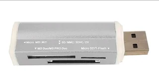 USB Card Reader All-in-One Card Reader - Silver Colour (Brand New) ⭐️⭐️⭐️⭐️⭐️