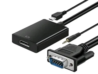 VGA to HDMI Adapter with Audio, HDTV (Brand New) ⭐️⭐️⭐️⭐️⭐️