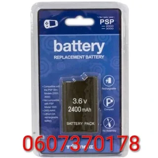 PSP Battery Compatible with PSP 3000 (3.6V 2400mAh)(Brand New) ⭐️⭐️⭐️⭐️⭐️
