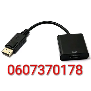 Display Port to HDMI Adapter Converter - Black Colour (Brand New) ⭐️⭐️⭐️⭐️⭐️