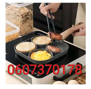Four-Hole Non-Stick Thick Breakfast Cooking Pan (Brand New) ⭐️⭐️⭐️⭐️⭐️