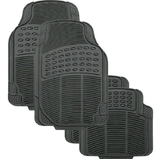 4 Pieces Universal Car Rubber Floor Mats (Black Colour)(Universal Fit)(Brand New)