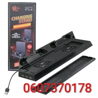 PS4 2-in-1 Charging Stand 3 USB Hub with PS4 Controller Charging Station Slot (Brand New)