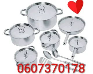 Optic Stainless Steel Cookware Set - 15 Piece Stainless Steel Pot Set (New Stock) (Brand New)