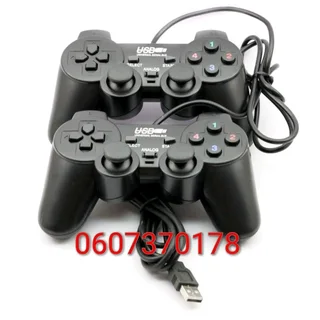USB Controller USB Twin Doubleshock Gamepad for Laptop Desktop Computer (Pack of 2)(Brand New)