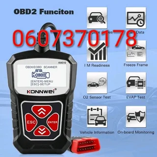 Multifunction OBD II And EOBD Auto Diagnostic Scanner Tool - Konnwei Diagnostic Scanner (Brand New)