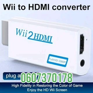 Wii to HDMi Converter - Nintendo Wii to HDMI Adapter with Audio Out (Brand New) ⭐️ ⭐️⭐️⭐️ ⭐️