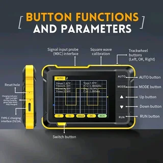 Oscilloscope - Mini Handheld Oscilloscope, Current Measuring Device Portable Digital Oscilloscope (B