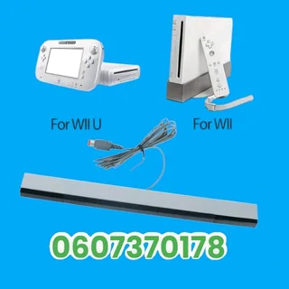 Nintendo Wii Sensor Bar - Nintendo Wii U Sensor Bar Wired (Brand New)