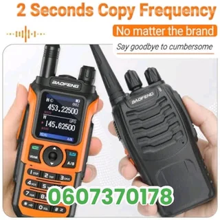 Boafeng UV-21 Two Way Radio 10W with Frequency Copy Tri-Band (Brand New)