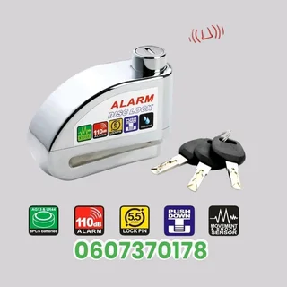 Motorbike Security Lock Anti Theft Scooter Disk Lock with Alarm Built in (Brand New)