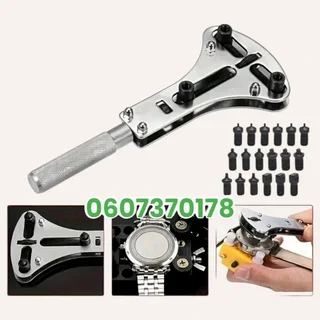 Adjustable Watch Back Case Opener - Watch Case Opening Wrench 18 Bits (Brand New)