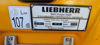 Liebherr LTM1300 6.3 Mobile Truck Mount Crane 300 Ton