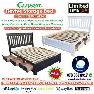 DOUBLE BED and Mattress Only with FREE Delivery from R2499! Factory Prices Direct