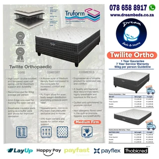 MATTRESS from R499 and BEDS from R1999 - Strandfoam and Truform Quality Brands