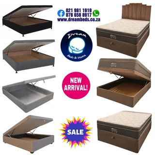 New BASES and BEDS - Many types from R949 - Upholstered, Wooden, Storage and Lift Up
