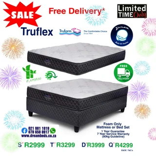 TRUFORM Orthopaedic Beds and Mattresses - FACTORY PRICES and FREE DELIVERY