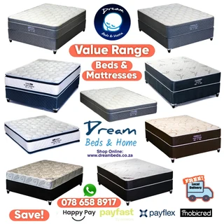 Double Queen And King Beds And Mattress - Free Delivery From R2499 To R9299  Factory Prices Direct!