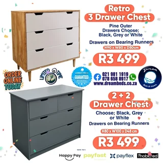 Chest Of Drawers Wardrobe Bed Side Table Headboard Storage Base - Factory Prices Direct