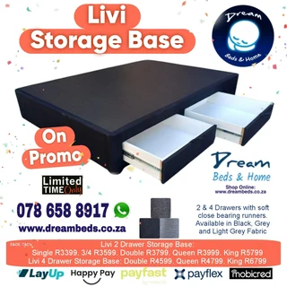 Storage Beds and Base, Mattresses too - Great Prices!