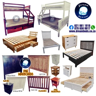 Bases, Bunk Beds, Storage Base, Headboards, Pedestals, Drawers and More... Factory Prices Direct