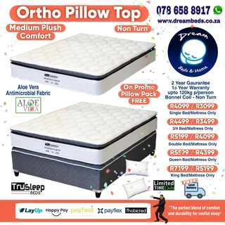 DOUBLE QUEEN and KING BEDS and MATTRESS - FREE DELIVERY from R2499 to R9299  Factory Prices Direct!