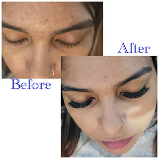 Eyelashes, nails , make up