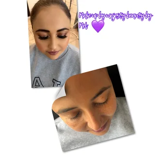 Eyelashes, nails , make up