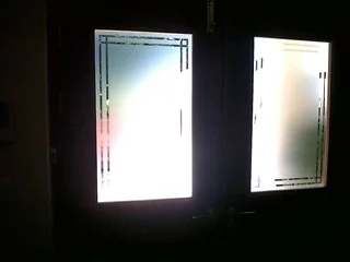 Frosted window vinyl