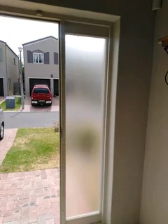 Sandblast vinyl decals to glass