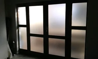 Glass film &amp; decorative window coverings to glass