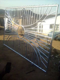 GALVANISED STEEL DRIVEWAY GATE