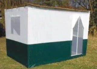 2,5x2,5m Meter Deluxe Sukkah with windows and zip-down door